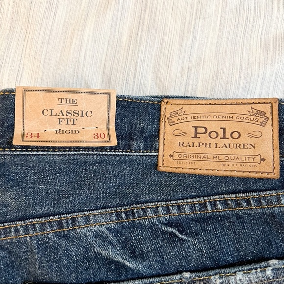 Polo Ralph Lauren Classic Fit Rigid Jeans-Distressed - Picture 13 of 15